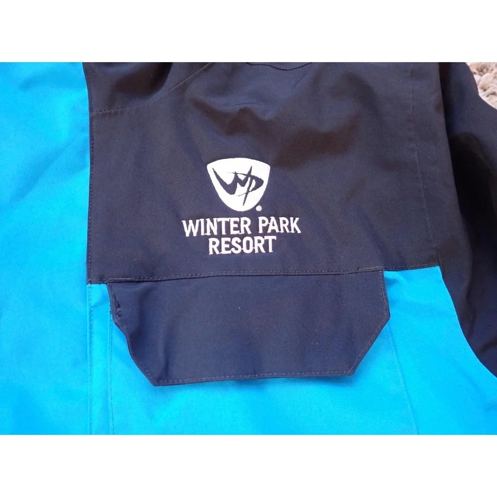 Under Armour Storm Ski Jacket Youth XL Blue Black Excellent Winter‎ Park Resort